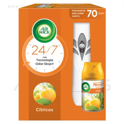 Desodorante Ambiental Airwick Freshmatic + Repuesto Cítricos 250 ml
