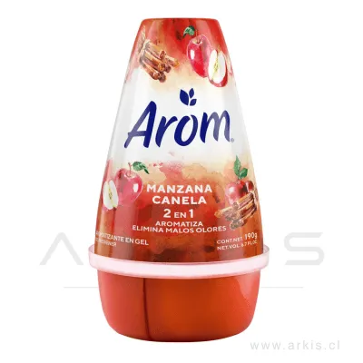 Desodorante Ambiental Arom Cono gel Manzana Canela 190 g