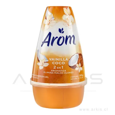 Desodorante Ambiental Arom Cono gel Vainilla Coco 190 g