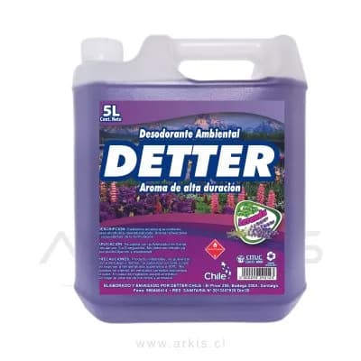 Desodorante Ambiental Detter Líquido Lavanda 5 L