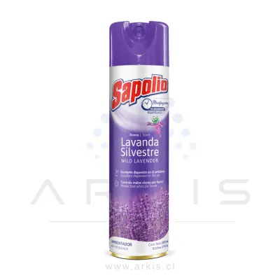 Desodorante Ambiental en Aerosol Sapolio Lavanda 360 cc