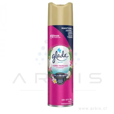 Desodorante Ambiental Glade Aerosol Flores Tropicales y Coco 360 ml