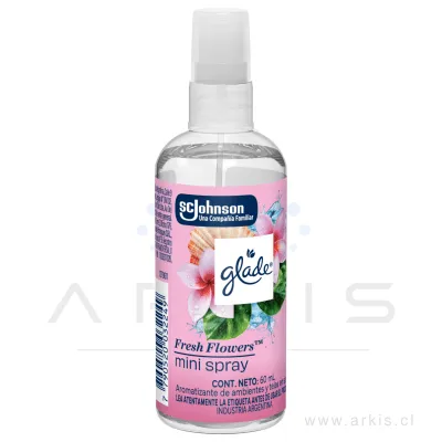 Desodorante Ambiental Líquido Glade Fresh Flowers MiniSpray 60 ml
