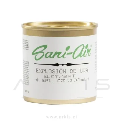 Desodorante Ambiental Sani Air Explosión de Uva Lata 133 ml