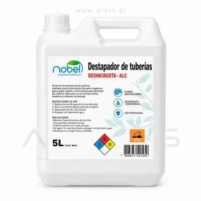 Destapador de Tuberías Nobel 5 L