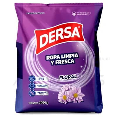 Detergente en Polvo Dersa Floral 400 g