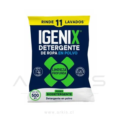 Detergente en Polvo Igenix 500 g