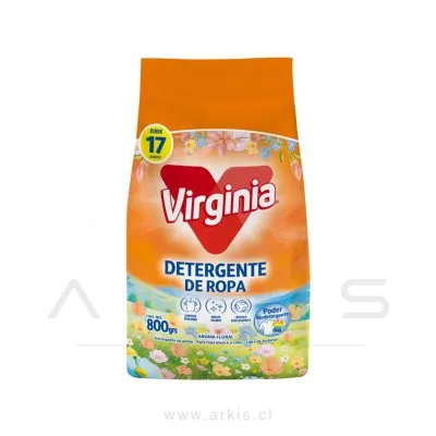 Detergente en Polvo Virginia Floral 800 G