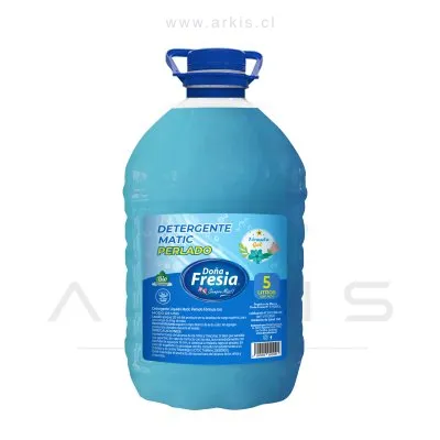 Detergente Líquido Doña Fresia Perlado Celeste 5 L