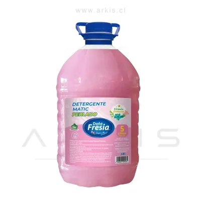 Detergente Líquido Doña Fresia Perlado Rosado 5 L