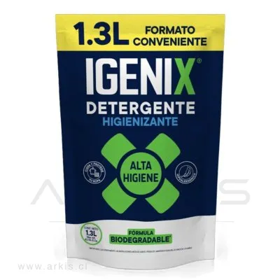 Detergente Líquido Igenix Higienizante Doypack 1.3 l