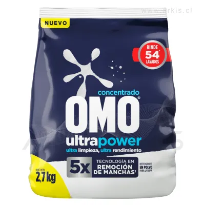 Detergente Polvo Omo Ultra Power Concentrado 2.7 Kg