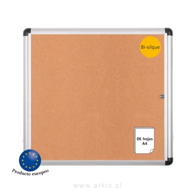 Diario Mural Bisilque Vitrina Corcho 94x98 cm