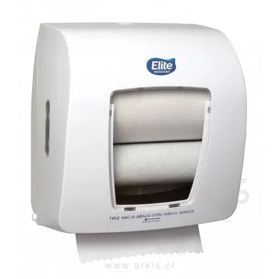 Dispensador de Toalla Elite Manual Compacto 1 Rollo Blanco