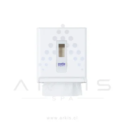 Dispensador de Toalla Ovella Expert Autocorte Blanco