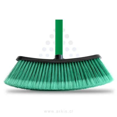 Escobillón Virutex Pro Interior Fibra Suave Verde con Mango