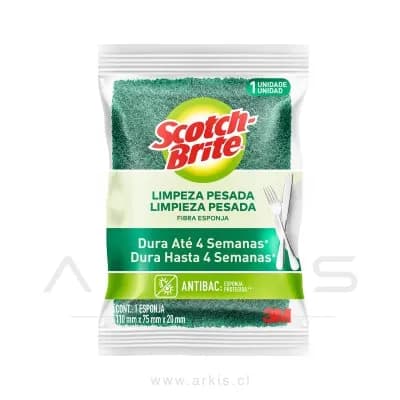 Esponja Abrasiva 3M Scotch Brite Limpieza Pesada