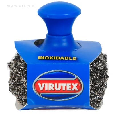 Esponja Abrasiva Virutex Platinum con Mango Metálica