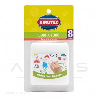 Esponja Virutex Borra Todo 8 Unidades