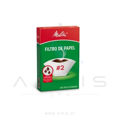 Filtro de Papel Melitta N° 2 30 Unidades