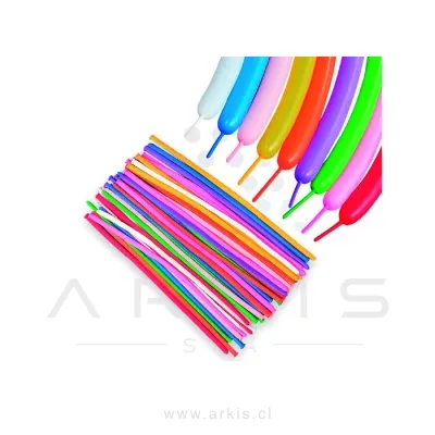 Globos Figuras Glam Colores Surtidos 50 Unidades