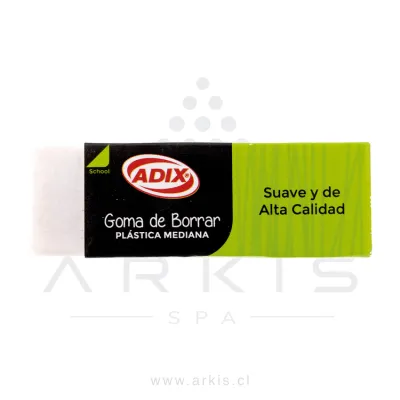 Goma Borrar Adix Plastica 6X2.2X1.1