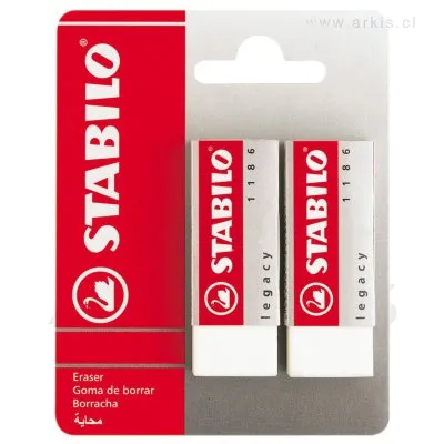 Goma de Borrar Stabilo 1186 2 Unidades