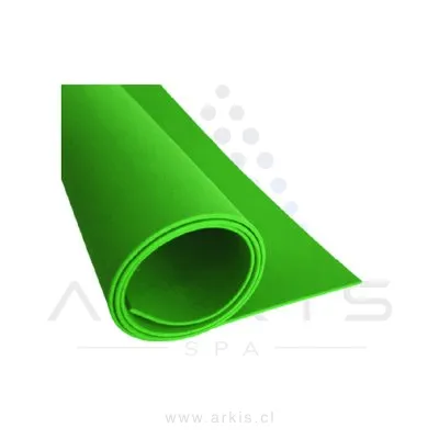 Goma Eva Latina 30x20 cm 10 Unidades Verde