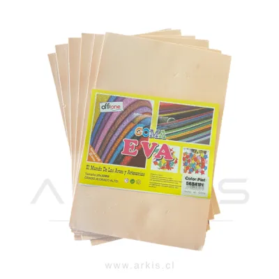 Goma Eva Offione 20x30 Cm Piel Paquete de 10 Unidades