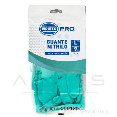 Guantes de Nitrilo Virutex Pro Industriales Talla L Verde