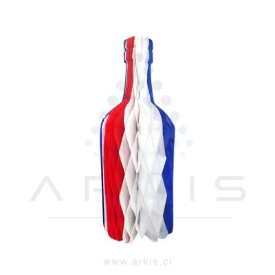 Guirnalda Feco Fiestas Patrias Botella Vino 34 cm