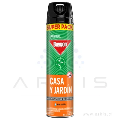 Insecticida Baygon Aerosol Casa y Jardín 450 cc