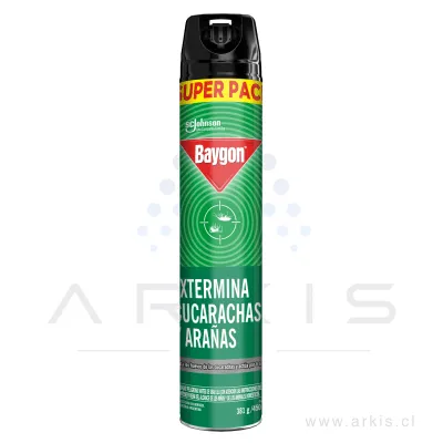 Insecticida Baygon Aerosol Extermina Cucarachas y Arañas 450 cc