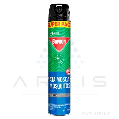 Insecticida Baygon Aerosol Mata Moscas y Mosquitos 450 cc