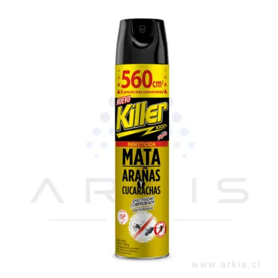 Insecticida Killer Aerosol Mata Arañas y Cucarachas 560 cc