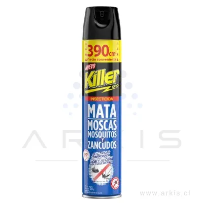 Insecticida Killer Aerosol Mata Moscas Mosquitos y Zancudos 390 cc