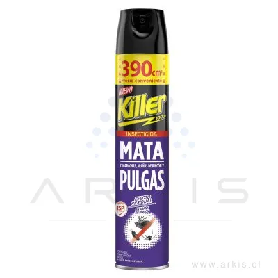 Insecticida Killer Aerosol Mata Pulgas y Garrapatas 390 cc