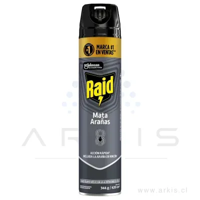 Insecticida Raid Aerosol Mata Arañas 420 cc