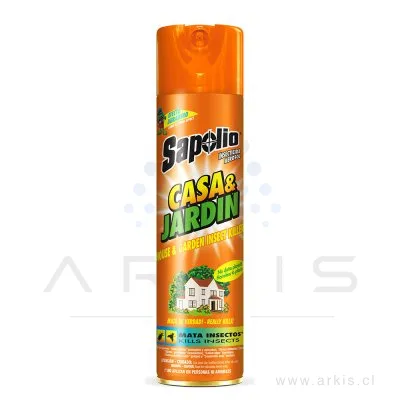 Insecticida Sapolio Aerosol Casa y Jardín 360 cc