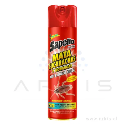 Insecticida Sapolio Aerosol Cucarachas y Hormigas 360 ml