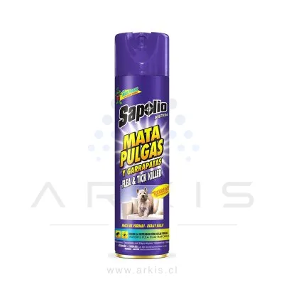 Insecticida Sapolio Aerosol Mata Pulgas y Garrapatas 360 Ml
