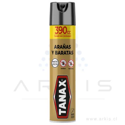 Insecticida Tanax Aerosol Arañas y Baratas 390 cc