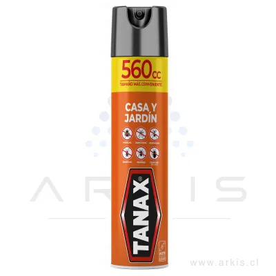 Insecticida Tanax Aerosol Casa y Jardín 560 cc