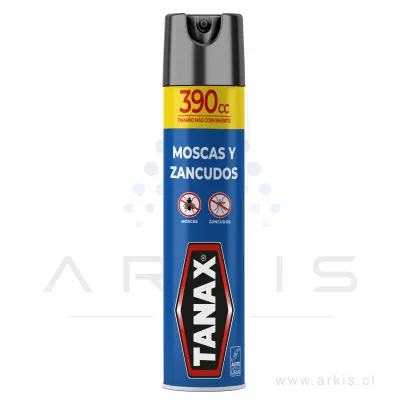 Insecticida Tanax Aerosol Moscas y Zancudos 390 cc