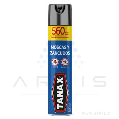 Insecticida Tanax Aerosol Moscas y Zancudos 560 cc