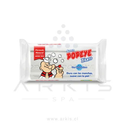 Jabón Barra Popeye para Lavar 170 g Súper Blanco
