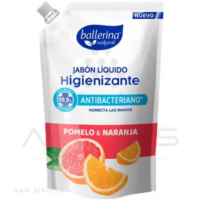 Jabón Líquido Ballerina Pomelo y Naranja 750 ml