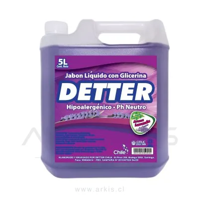 Jabón Líquido Detter Lavanda 5 L