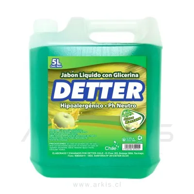 Jabón Líquido Detter Manzana 5 L