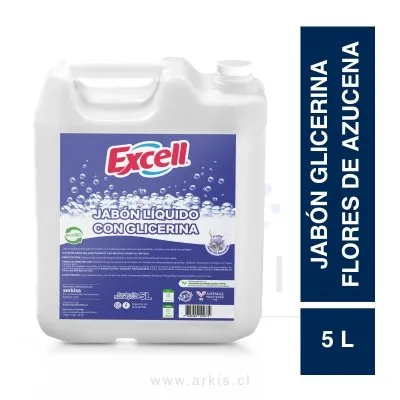 Jabón Líquido Excell Glicerina Aires de Azucena 5 L